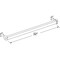 Prime-Line 32 in., Brass, Tub and Shower Towel Bar and Bracket Single Pack M 6094 - alternate 4